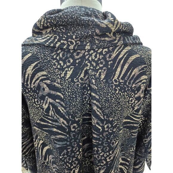 Simonton Says George Simonton 100% Polyester Animal Print Coat Sz M - Picture 7 of 8